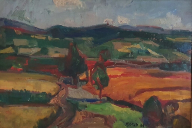 12. Resničko polje, Ulje na lesonitu, 1956, 63x43, 220€